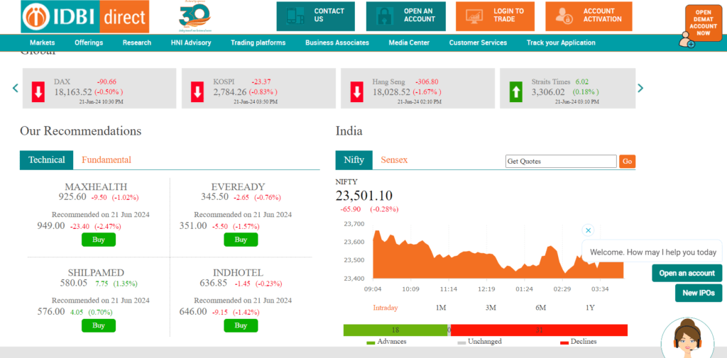 IDBI Capital Demat account details in Hindi